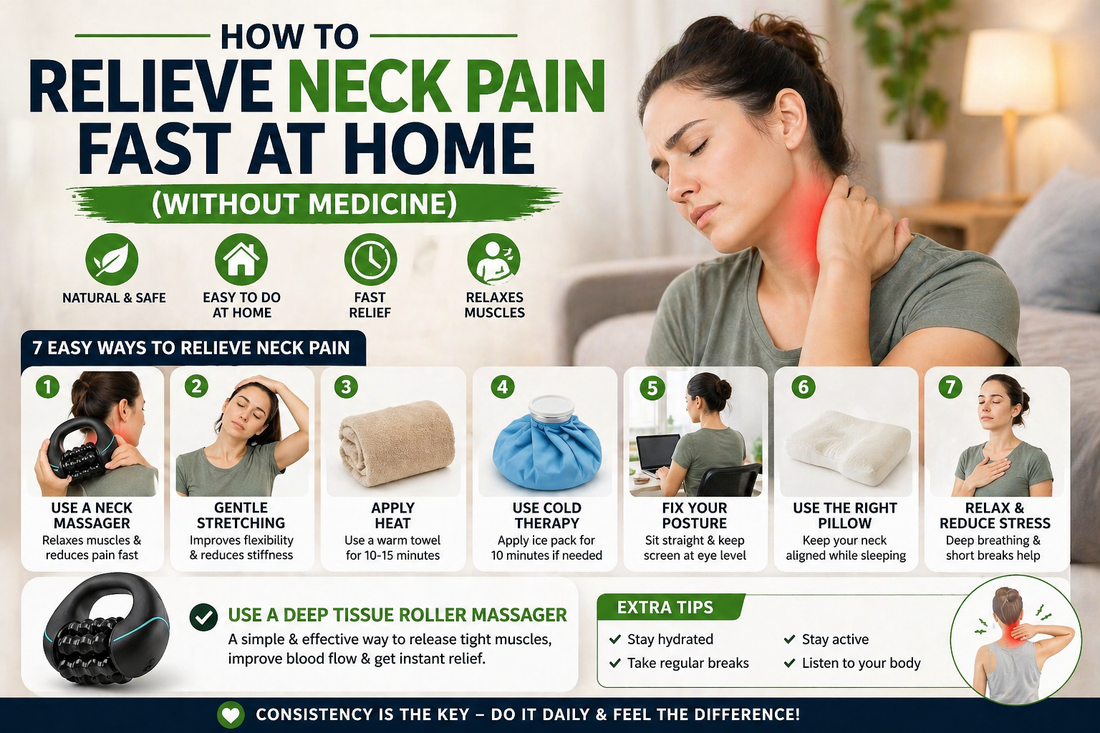 😩 How to Relieve Neck Pain Fast at Home (Without Medicine)