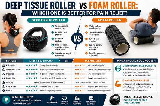 💆 Deep Tissue Roller vs Foam Roller: Which One Is Better for Pain Relief?