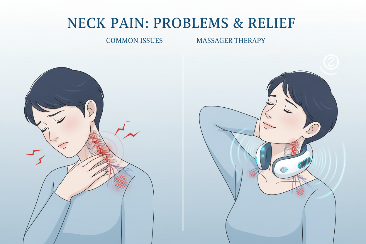 Most Common Neck Pain Problems and How a Neck Massager Helps