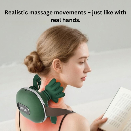 Smart neck massager with heat therapy
